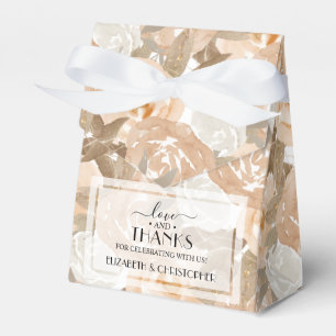 Caja Para Regalos Boda floral acuarela