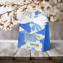 Caja Para Regalos Boda floral azul romántico