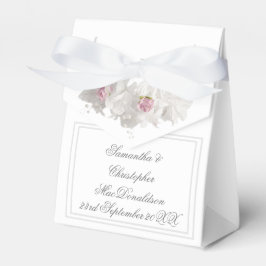 Caja Para Regalos Boda floral blanca