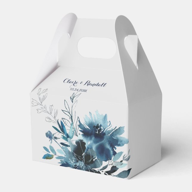 Caja Para Regalos Boda floral de acuarela clásica (Front Side)