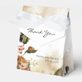 Caja Para Regalos Boda floral de acuarela de otoño Boda rústico Fa