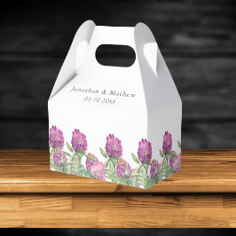Caja Para Regalos Boda floral de color de la jungla de verano