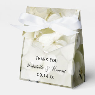 Caja Para Regalos Boda floral de Hydrangea blanca