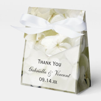Caja Para Regalos Boda floral de Hydrangea blanca
