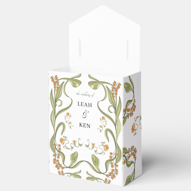 Caja Para Regalos Boda floral de Nouveau (Abierto)