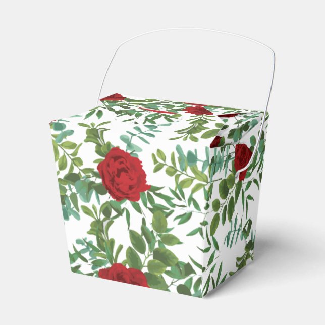 Caja Para Regalos Boda Floral de Peony y Rosa (Front Side)