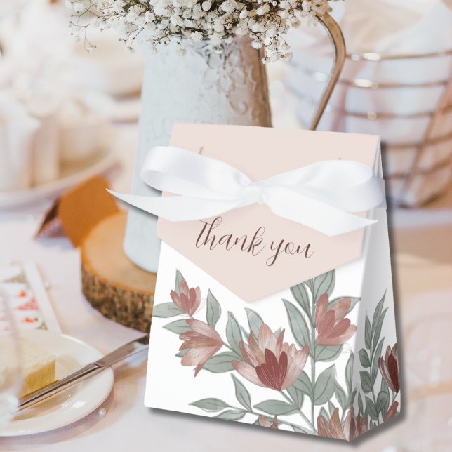 Caja Para Regalos Boda floral de Terracota Rusa (Subido por el creador)
