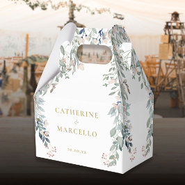 Caja Para Regalos Boda Floral Gold