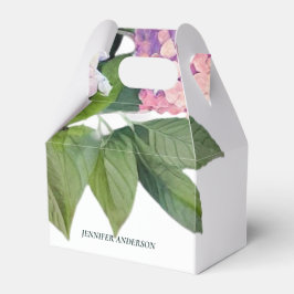 Caja Para Regalos Boda Floral Moderno de Calligrafía Boho Gracias