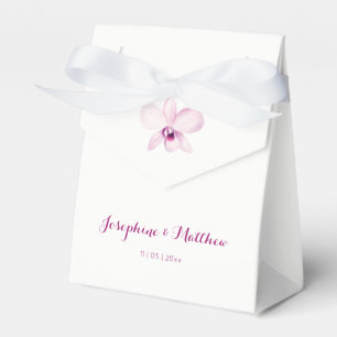 Caja Para Regalos Boda Floral Orquídea Púrpura Tropical