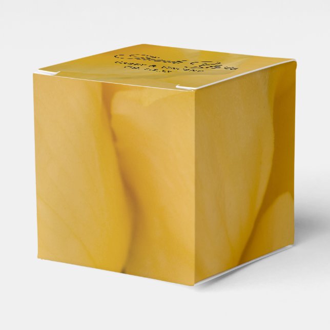 Caja Para Regalos Boda floral rosa amarillo (Costado Anverso)