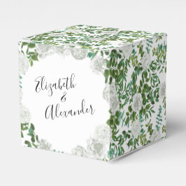 Caja Para Regalos Boda floral rosa blanca y negra