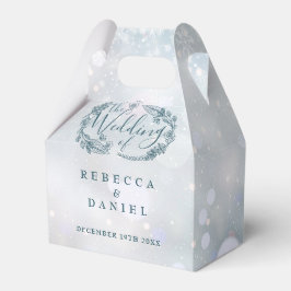 Caja Para Regalos Boda Floral Rústica Copos de Invierno
