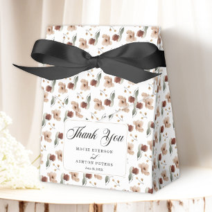 Caja Para Regalos Boda Floral Rústico Cottagecore Gracias