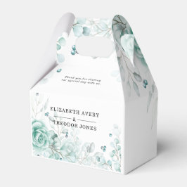 Caja Para Regalos Boda floral Sage greens Personalizado