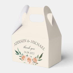 Caja Para Regalos Boda floral simple de Rubor