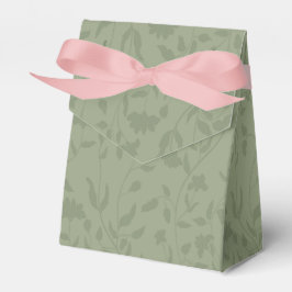 Caja Para Regalos Boda floral verde sabio