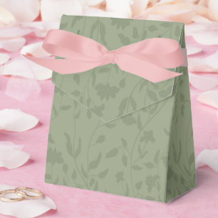 Caja Para Regalos Boda floral verde salvia