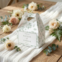 Boda Floral Victoriana Francés Verde Salvia Vintag