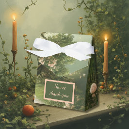 Caja Para Regalos boda Forestal Medieval Verde