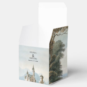 Caja Para Regalos Boda Forestal Rústico Castillo de cuento de hadas