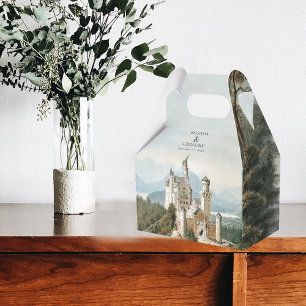 Caja Para Regalos Boda Forestal Rústico Castillo de cuento de hadas