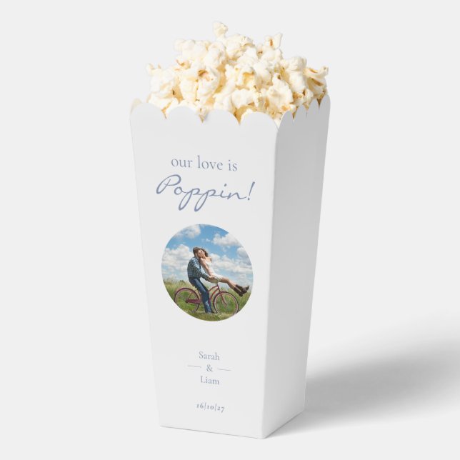 Caja Para Regalos Boda fotográfico de marea floral blanca y azul de  (apareció)