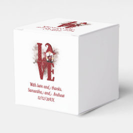 Caja Para Regalos Boda Gnomes Red Love Cute