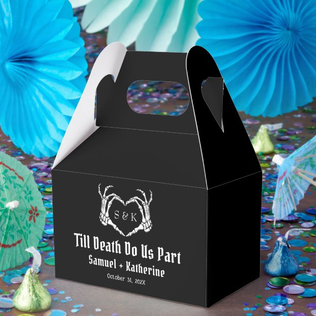 Caja Para Regalos Boda Gótico Romántico Skeleton Hand Halloween (Fiesta)