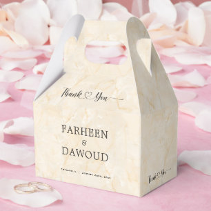 Caja Para Regalos Boda islámico texturado de mármol gracias trato