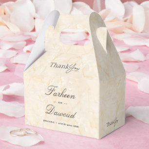 Caja Para Regalos Boda islámico texturado de mármol gracias trato