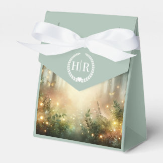 Caja Para Regalos Boda Magia Pradera Bosque Místico Monograma