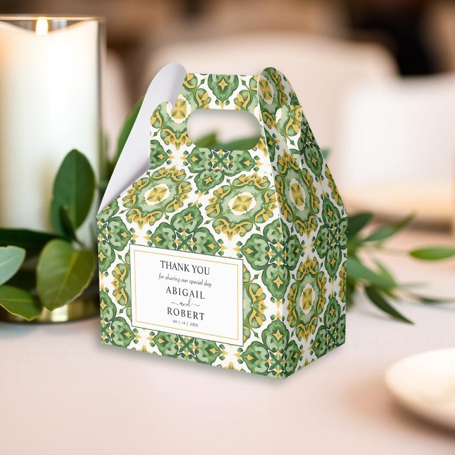 Caja Para Regalos Boda mediterráneo de azulejos italianos (Subido por el creador)