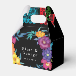 Caja Para Regalos Boda mexicano de Fiesta Watercolor Vivid Flowers