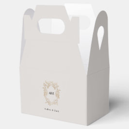 Caja Para Regalos Boda Minimalista beige