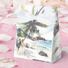 Caja Para Regalos Boda minimalista de destino de playa de verano