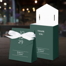 Boda minimalista esmeralda verde fecha especial