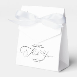 Caja Para Regalos Boda mínimo de Moda elegante en blanco y negro