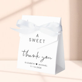Caja Para Regalos Boda Moderna de Agradecimiento Dulce