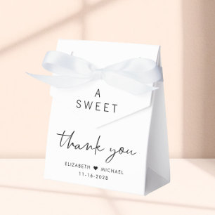 Caja Para Regalos Boda Moderna de Agradecimiento Dulce