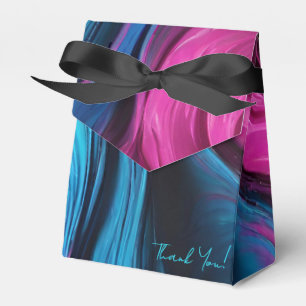 Caja Para Regalos Boda moderno y Moda-azul y rosa-