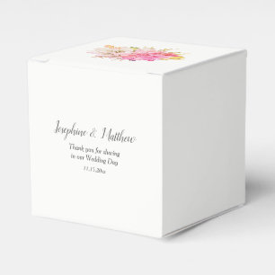 Caja Para Regalos Boda Monograma de Éxitos del Desierto Rústico