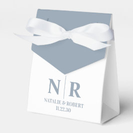 Caja Para Regalos Boda Monograma Novia Y Groom Iniciales Elegantes