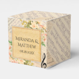 Caja Para Regalos Boda musical de Floral