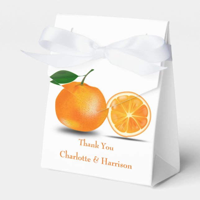 Caja Para Regalos Boda Naranjas de Florida (Front Side)