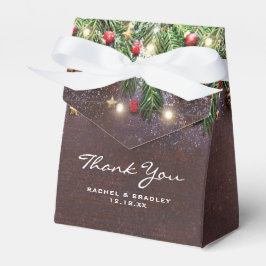 Caja Para Regalos Boda Navideña Rústica de Vacaciones