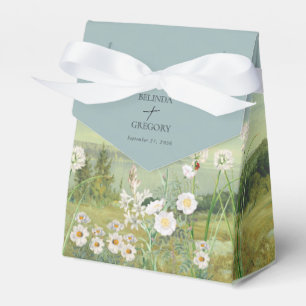 Caja Para Regalos Boda paisajista de la montaña de flores silvestres