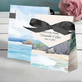 Caja Para Regalos Boda paisajístico acuático de la playa de verano