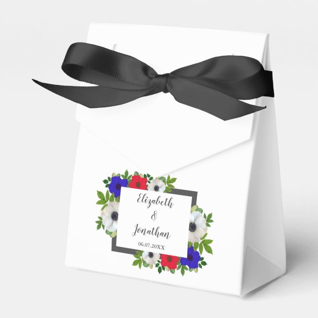 Caja Para Regalos Boda Patriótico Panda Anemone (Front Side)