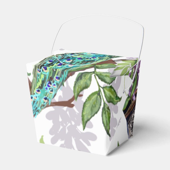 Caja Para Regalos Boda Peacock (Front Side)